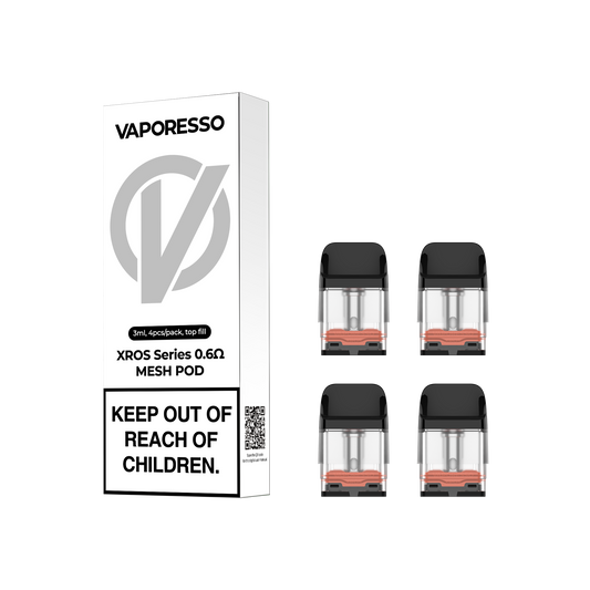 VAPORESSO XROS SERIES REPLACEMENT MESH PODS (4 x 3ML)