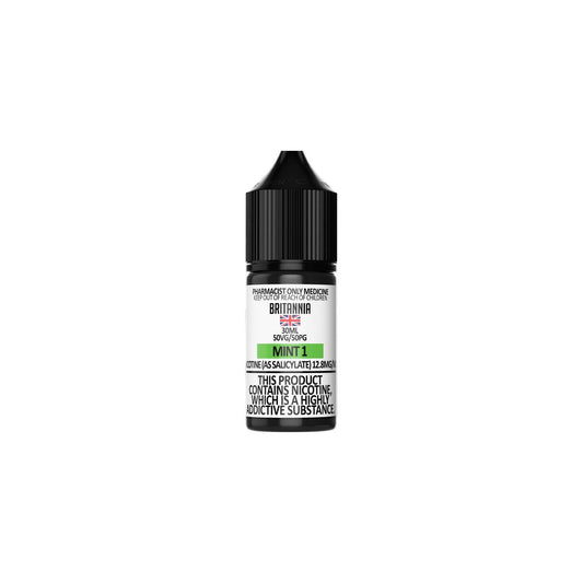 BRITANNIA MINT 1 NICOTINE SALTS (30ML BOTTLE)