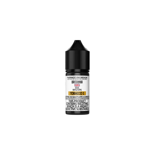 BRITANNIA TOBACCO 1 NICOTINE SALTS (30ML BOTTLE)