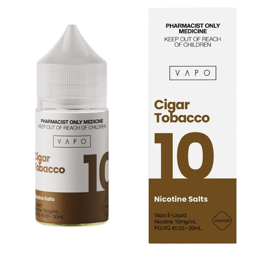 VAPO CIGAR TOBACCO NICOTINE SALTS (30ML BOTTLE)