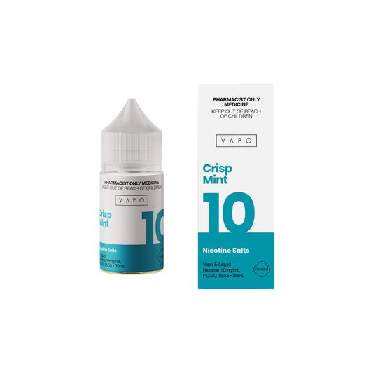 VAPO CRISP MINT NICOTINE SALTS (30ML BOTTLE)