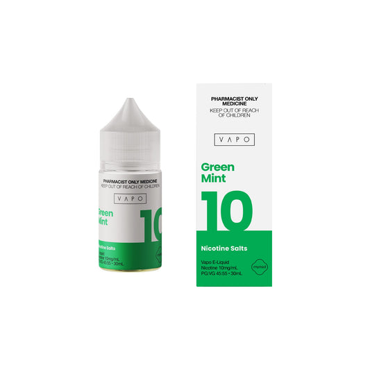 VAPO GREEN MINT NICOTINE SALTS (30ML BOTTLE)