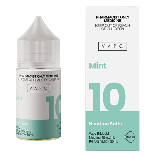 VAPO MINT NICOTINE SALTS (30ML BOTTLE)