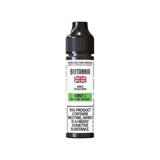 BRITANNIA MINT 1 FREEBASE (60ML BOTTLE)