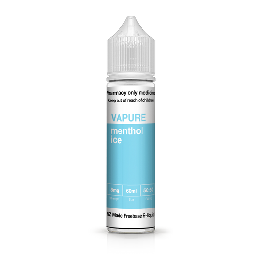 VAPURE MENTHOL ICE FREEBASE (ARCTIC ICE) (60ML BOTTLE)