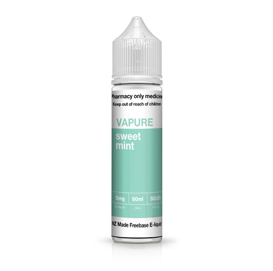 VAPURE SWEET MINT FREEBASE (60ML BOTTLE)