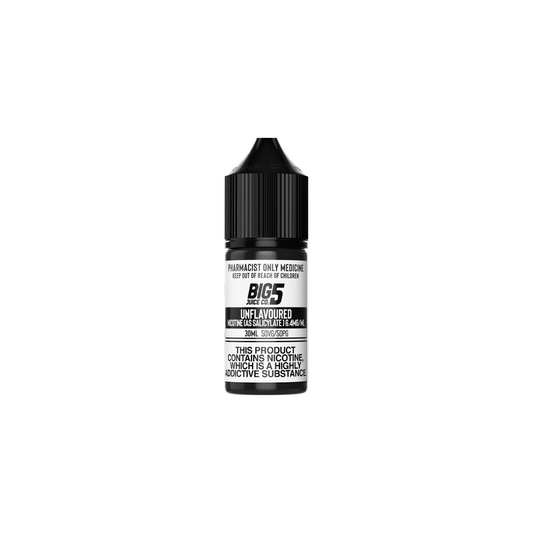 BIG 5 UNFLAVOURED  NICOTINE SALTS (30ML BOTTLE)