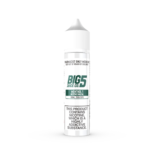 BIG 5 MENTHOL 1 FREEBASE (60ML BOTTLE)