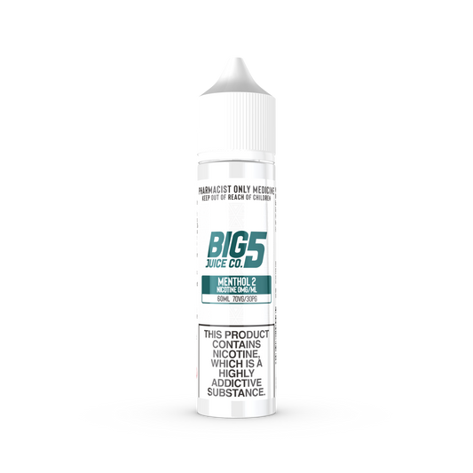 BIG 5 MENTHOL 2 FREEBASE (60ML BOTTLE)