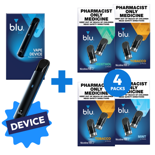 BLU 2.0 STARTER KIT 4 PACK