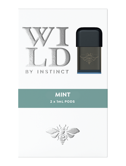 WILD BY INSTINCT COOL MINT POD 0MG/ML (2 X 1ML)