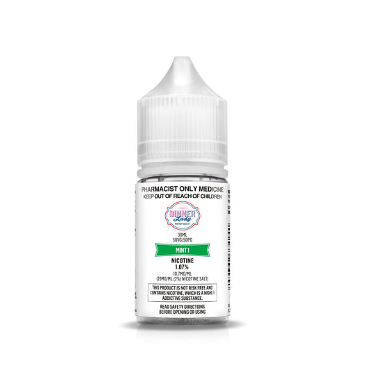 DINNER LADY MINT 1 NICOTINE SALTS (30ML BOTTLE)