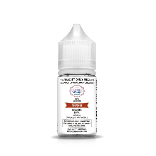 DINNER LADY TOBACCO 1 NICOTINE SALTS (30ML BOTTLE)