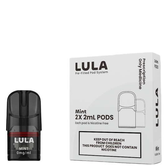 LULA MINT PRE-FILLED POD 0MG/ML (2 X 2ML)