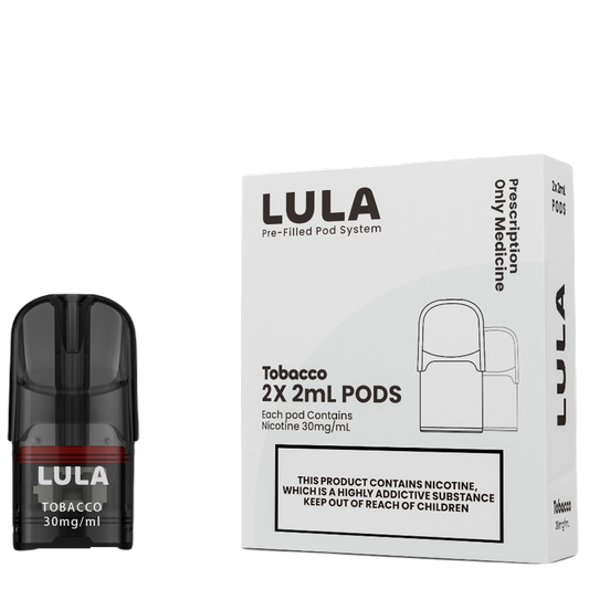 LULA TOBACCO PRE-FILLED POD 30MG/ML (2 X 2ML)