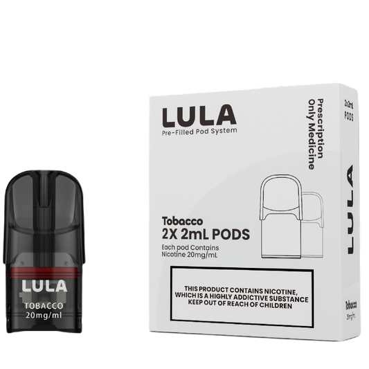 LULA UNFLAVOURED PRE-FILLED POD 20MG/ML (2 X 2ML)