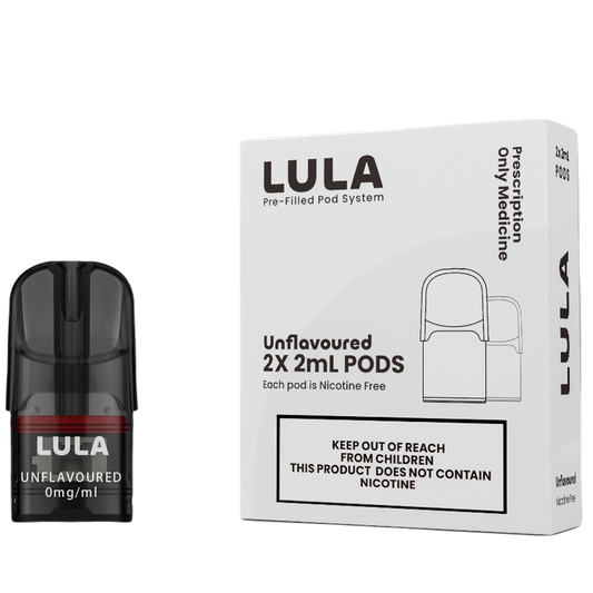 LULA UNFLAVOURED PRE-FILLED POD 0MG/ML (2 X 2ML)