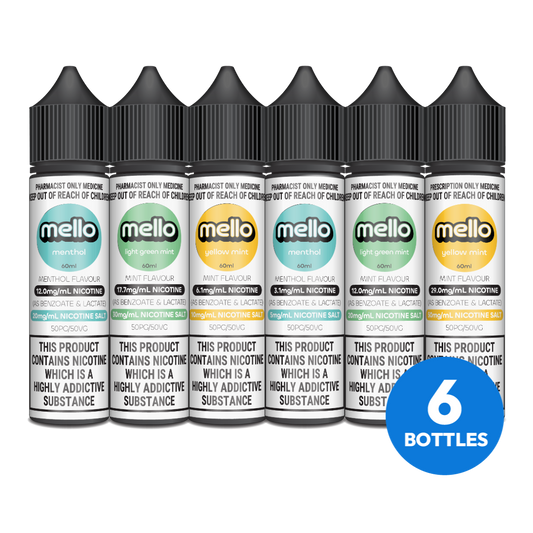MELLO NICOTINE SALTS PACK (6 BOTTLES)