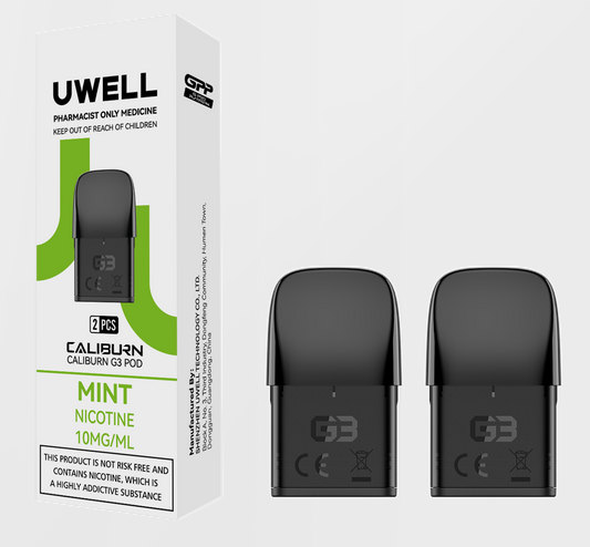 UWELL CALIBURN G3 PRE-FILLED POD MINT 2.5ML (2 PACK)