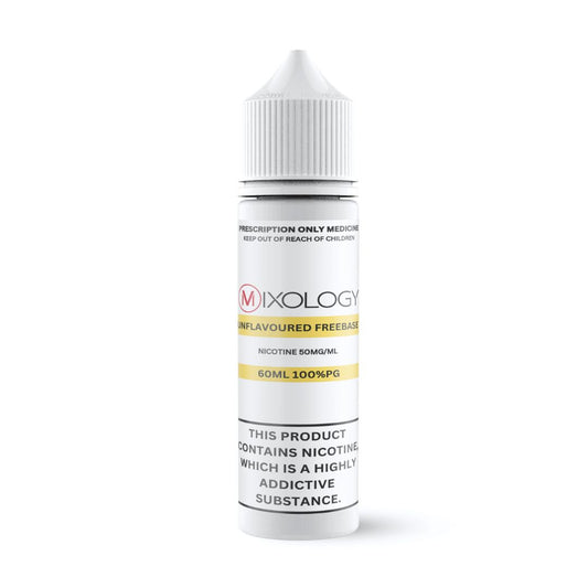 MIXOLOGY UNFLAVOURED 50MG/ML FREEBASE (60ML) - COMING MID MARCH