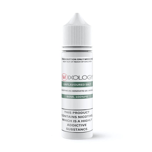 MIXOLOGY UNFLAVOURED 50MG/ML NICOTINE SALTS (60ML) - COMING MID MARCH