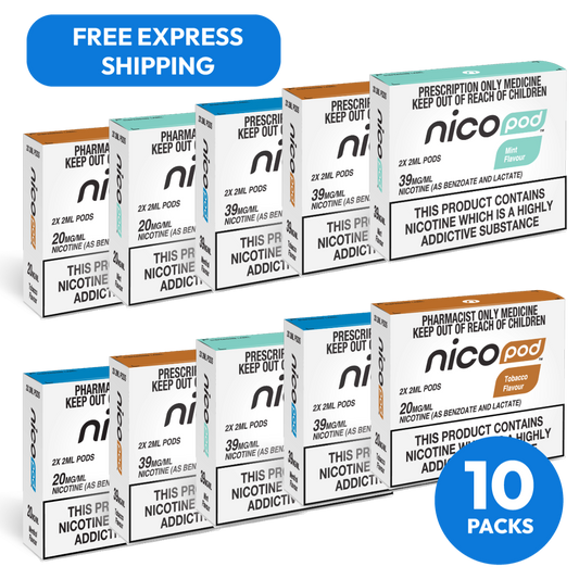 NICOPOD® 10 PACK PRE-FILLED PODS PACK (20 PODS IN TOTAL)