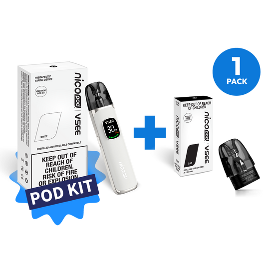 NICOPOD® x VSEE NOW POD KIT & 1 PACK REFILLABLE PODS STARTER PACK