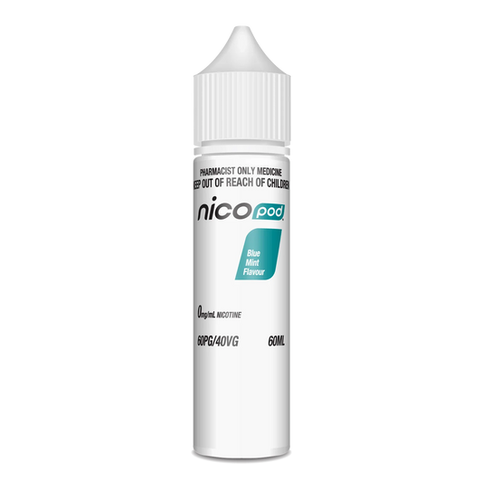 NICOPOD BLUE MINT FREEBASE (60ML BOTTLE)