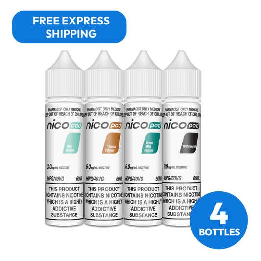 NICOPOD® FREEBASE PACK (4 BOTTLES)