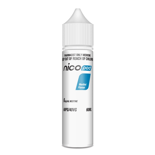 NICOPOD MENTHOL FREEBASE (60ML BOTTLE)