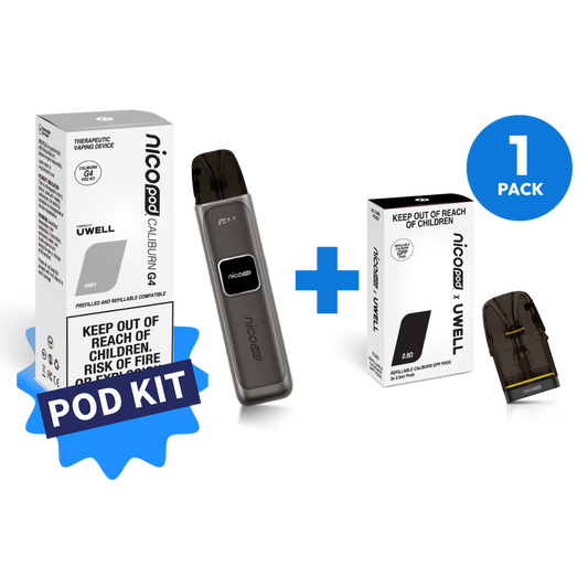 NICOPOD® X UWELL G4 POD KIT & REFILLABLE PODS STARTER PACK