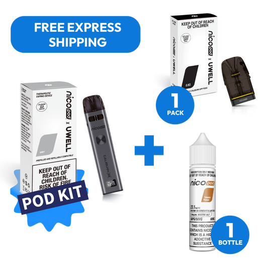 NICOPOD® x UWELL POD KIT & NICOPOD® NICOTINE SALTS BEGINNER PACK