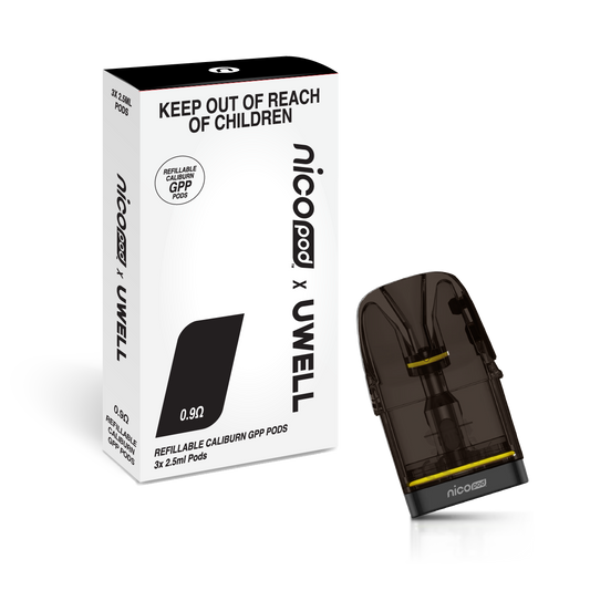 NICOPOD® x UWELL REFILLABLE CALIBURN G3 (GPP) PODS (3 x 2.5ML)