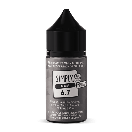 SIMPLY FIVE SALTS MENTHOL (TOBACCO) (30ML BOTTLE)