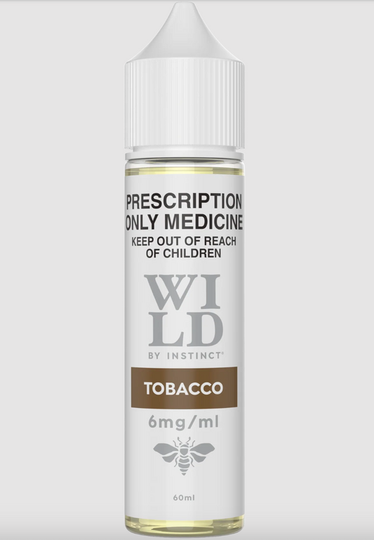 WILD BY INSTINCT TOBACCO FREEBASE 6MG/ML (60ML BOTTLE)