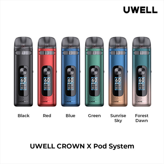 UWELL CROWN X POD BLACK KIT 5.3ML