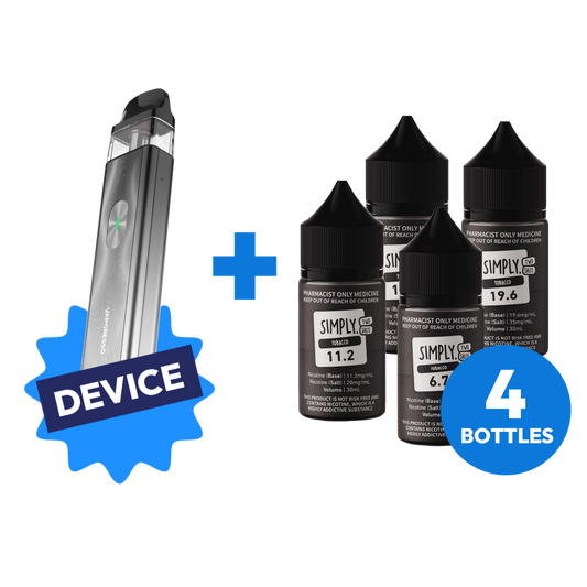 VAPORESSO XROS 4 MINI & SIMPLY 30ML BOTTLE BUNDLE