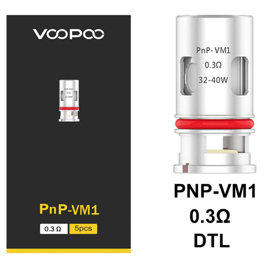 VOOPOO PNP VM REPLACEMENT COILS (5 PACK)