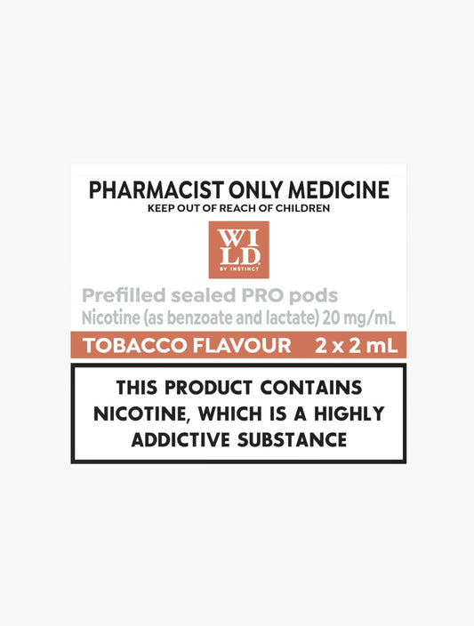 WILD BY INSTINCT PRO PREFILLED POD TOBACCO (2X2ML)