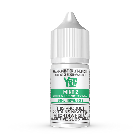 YETI MINT 2 NICOTINE SALTS (30ML BOTTLE)