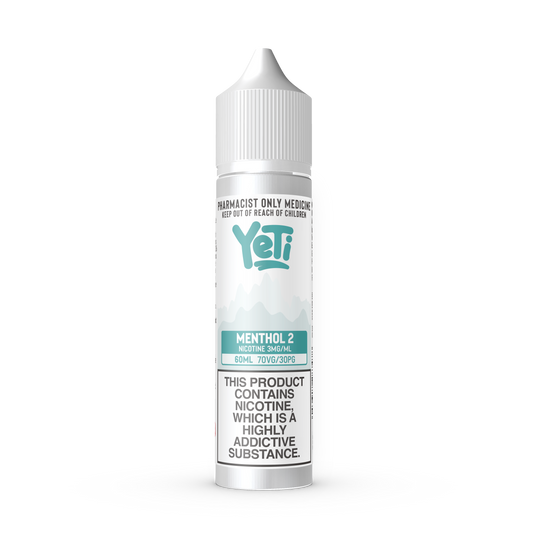 YETI MENTHOL 2 FREEBASE (60ML BOTTLE)